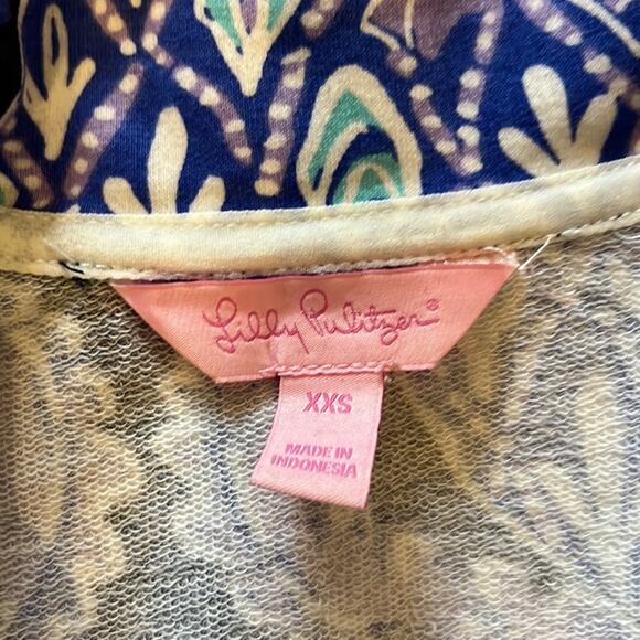 Lilly Pulitzer UPF 50+ Skipper Dress Lilac Verben Pop Up Coco Safari - New - XXS - Picture 7 of 15